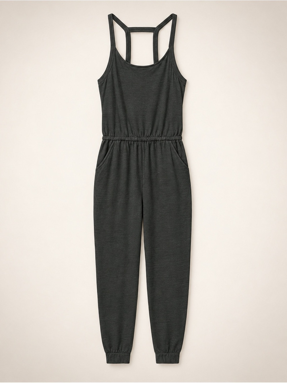 NWT Women’s Prana Inigma Charcoal Tank Jumpsuit - Comfortable Everyday Style - L
